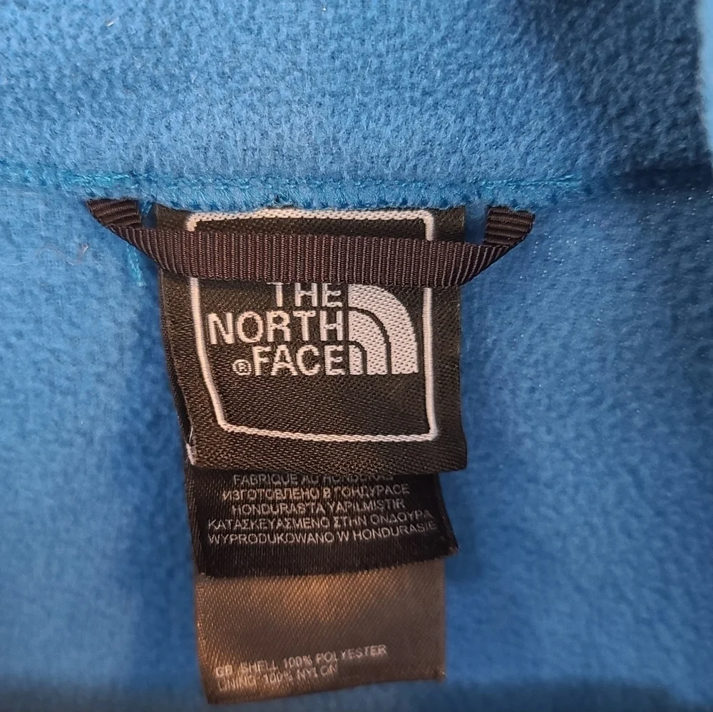 The North Face Pullover Adult Medium Royal Blue Fleece 1/2 Zip Jacket Sweater - Picture 6 of 6
